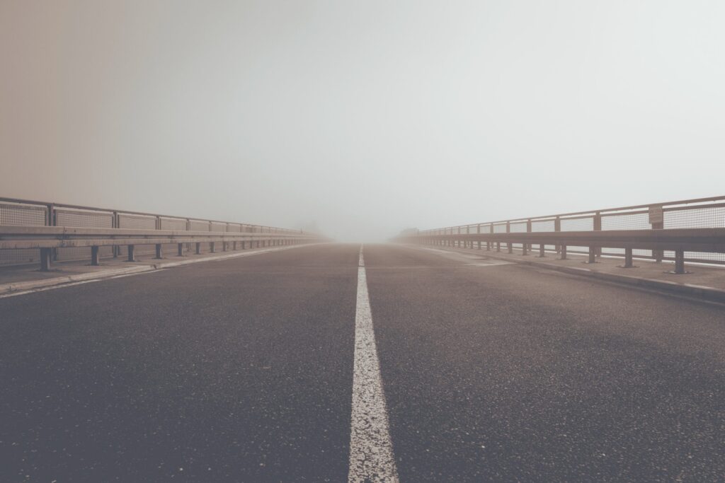 Road with fog