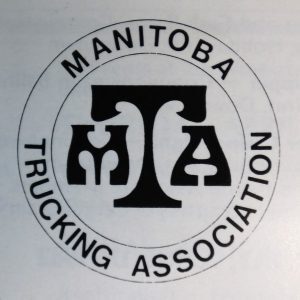 Manitoba Trucking Association  Circular, Black and White Logo