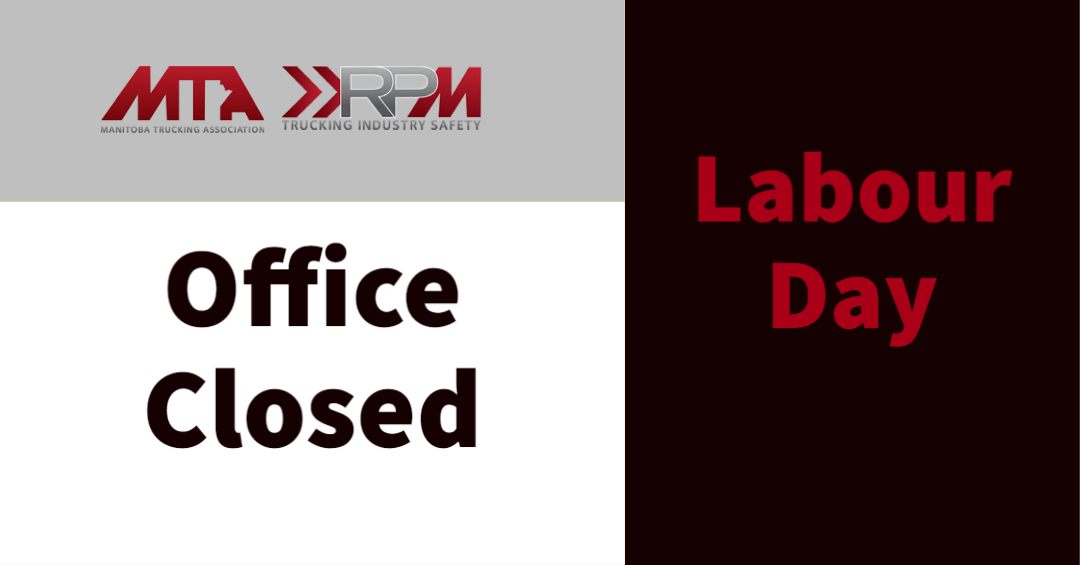 A ghraphic that the MTA and RPM offices will be closed for Labour Day.
