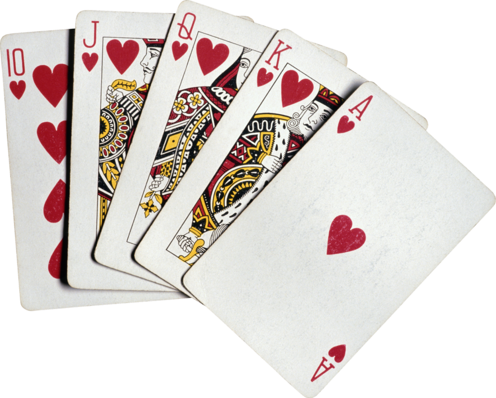 poker cards from 10 to Ace