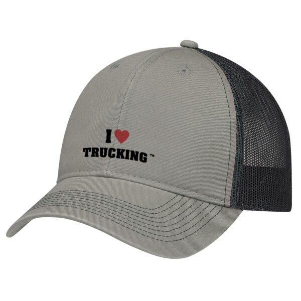 Grey cap with I love trucking logo