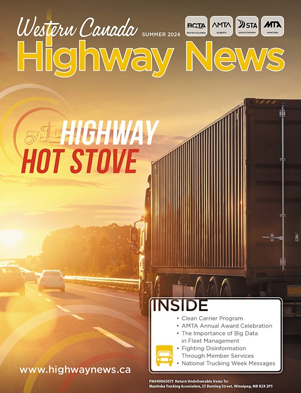 Front cover of the summer 2024 Western Canada Highway News