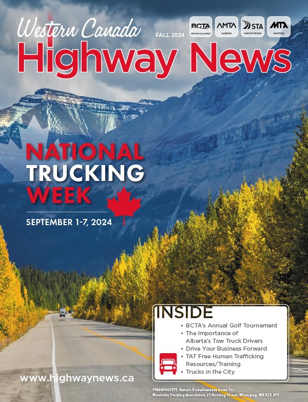 Front cover of the summer 2024 Western Canada Highway News